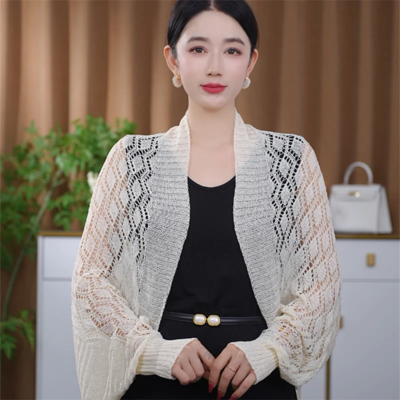 时尚披肩夏季透气外搭夏季防晒显瘦薄款极简风