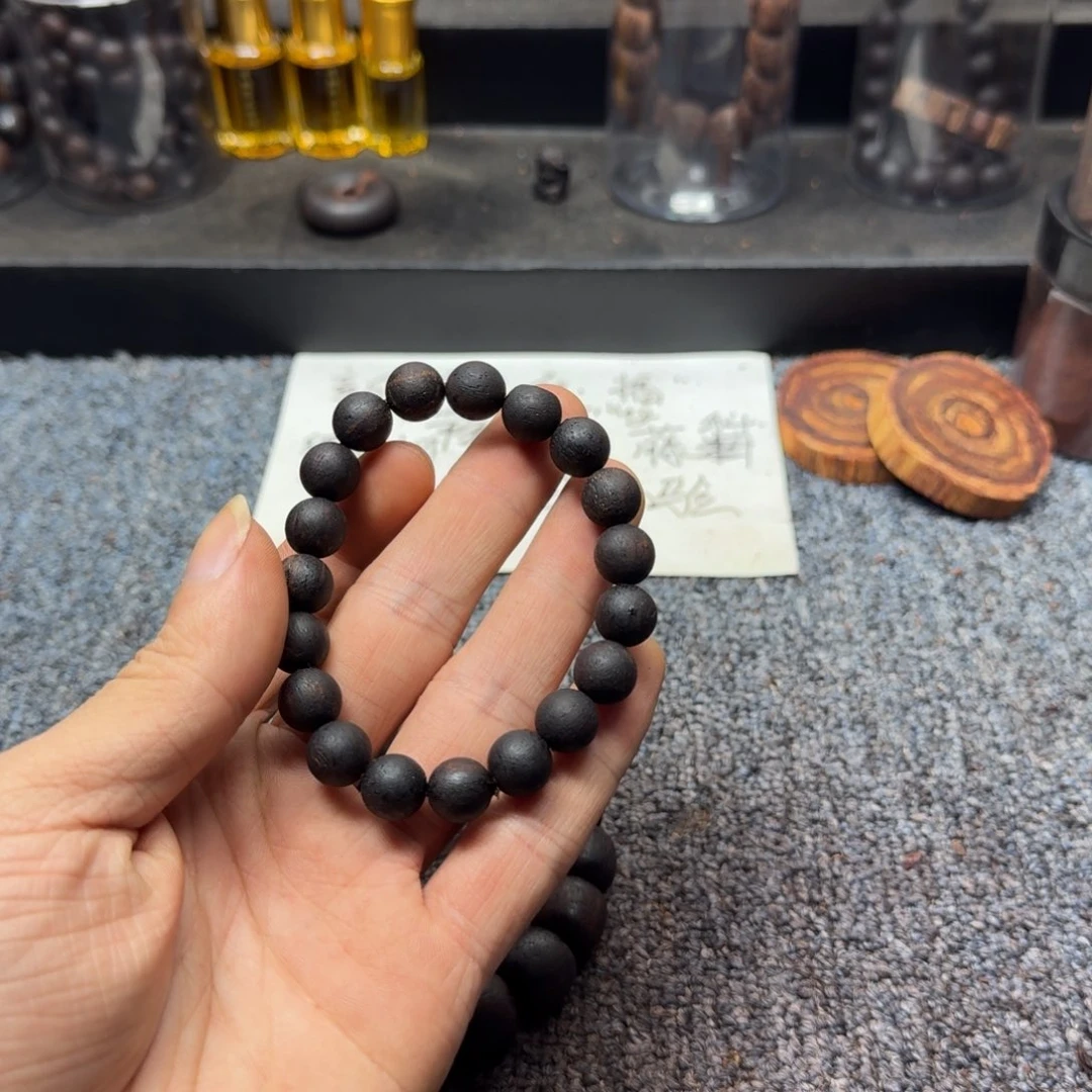 藤类紫牛肉干1.0降真香单圈圆珠