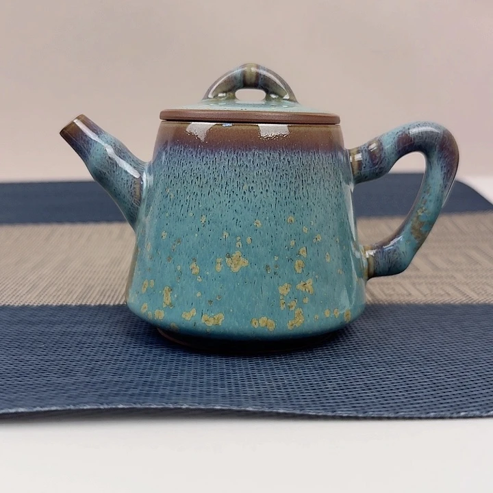 壶手工制作钧瓷茶具