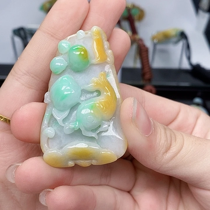 颈饰未镶嵌翡翠翡翠A货