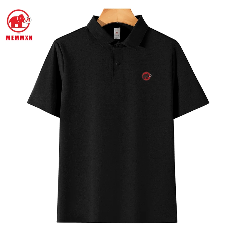 MEMMXN奔犸象男士商务舒适经典百搭POLO衫户外休闲宽松短袖T恤男