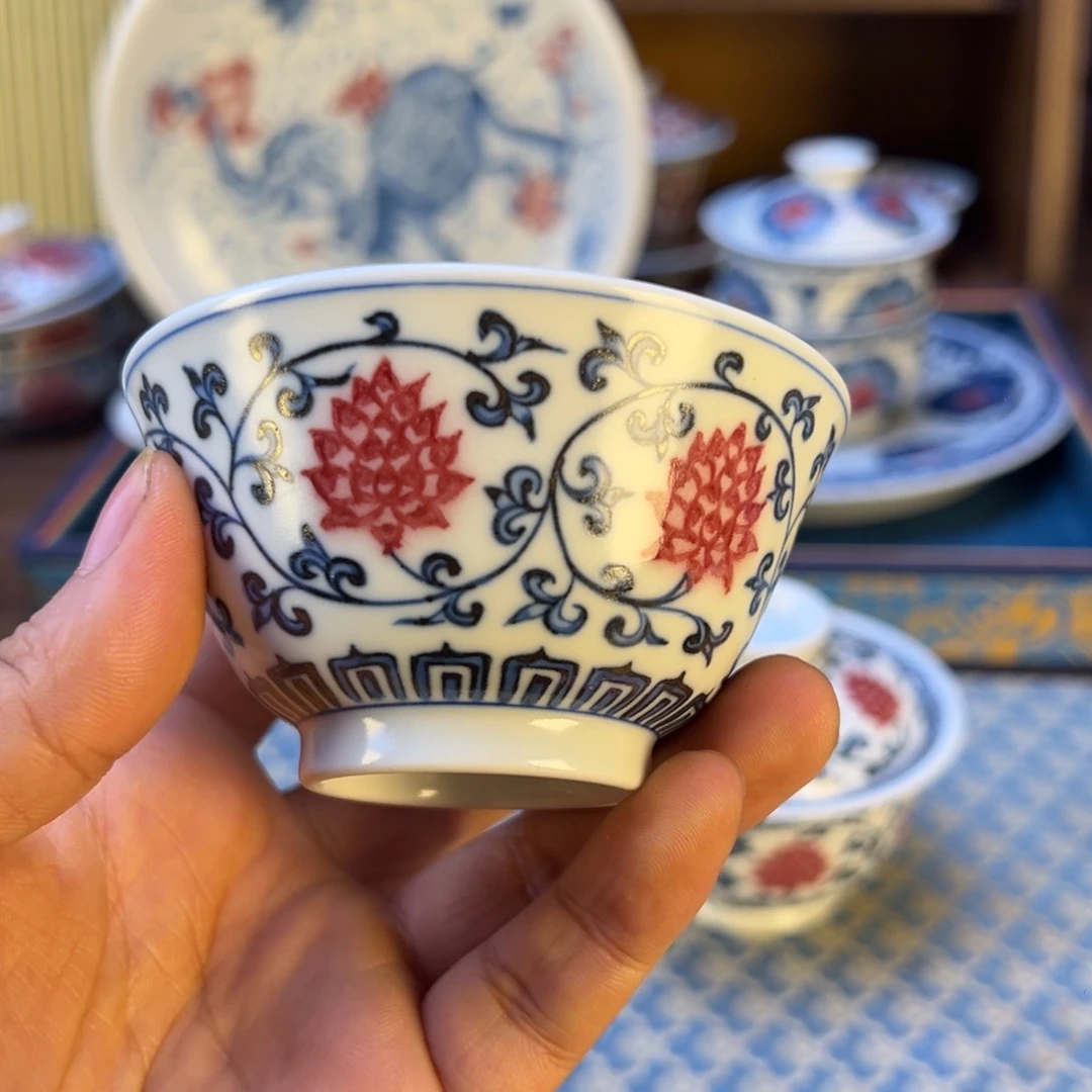 摆件新年快乐茶器百宝箱