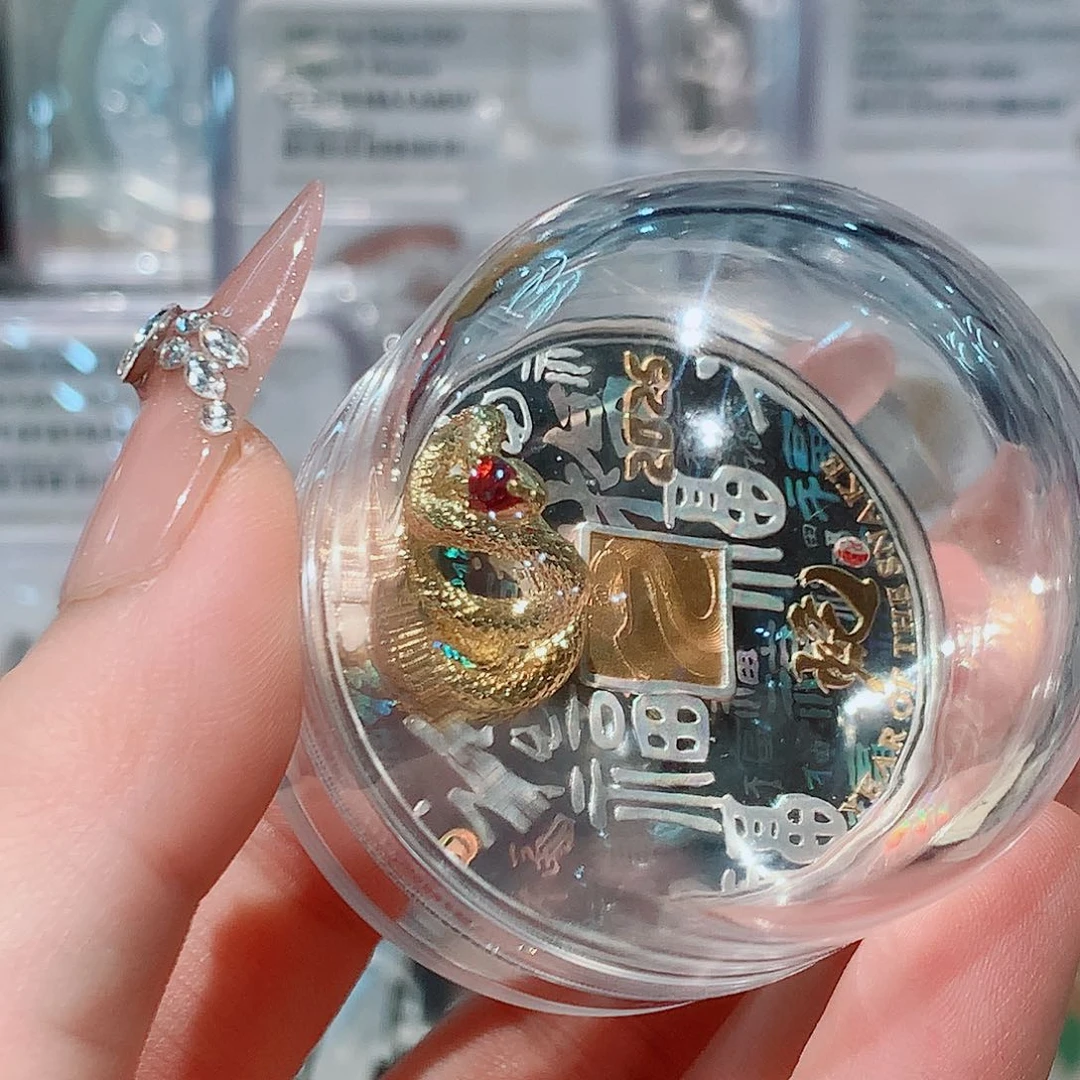 其他普通金属祥云蛇纪念币30克镀银