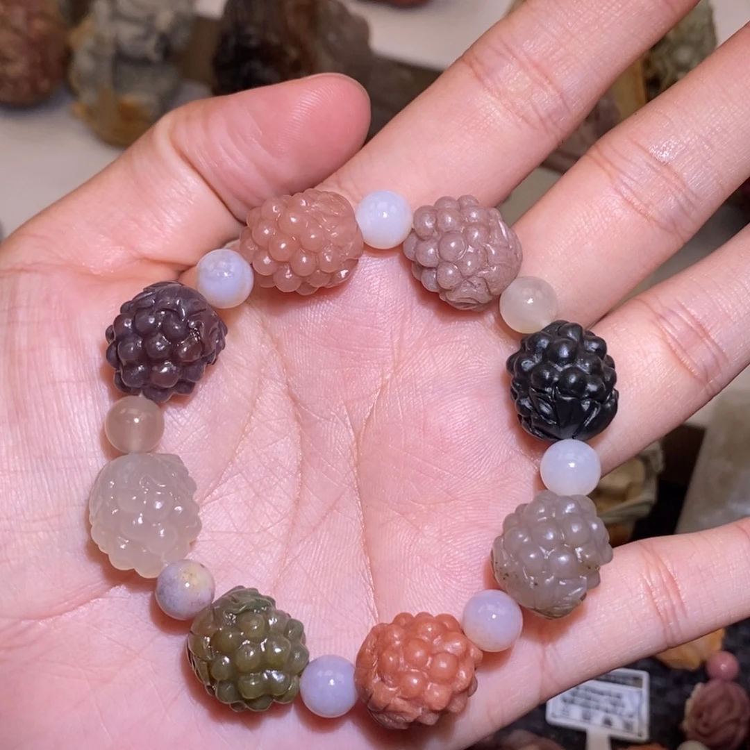 石英质玉（阿拉善玉）未镶嵌手链
