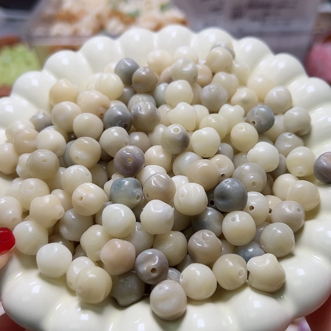 菩提根/象牙果吊坠10颗糯米糍胖星星卡11