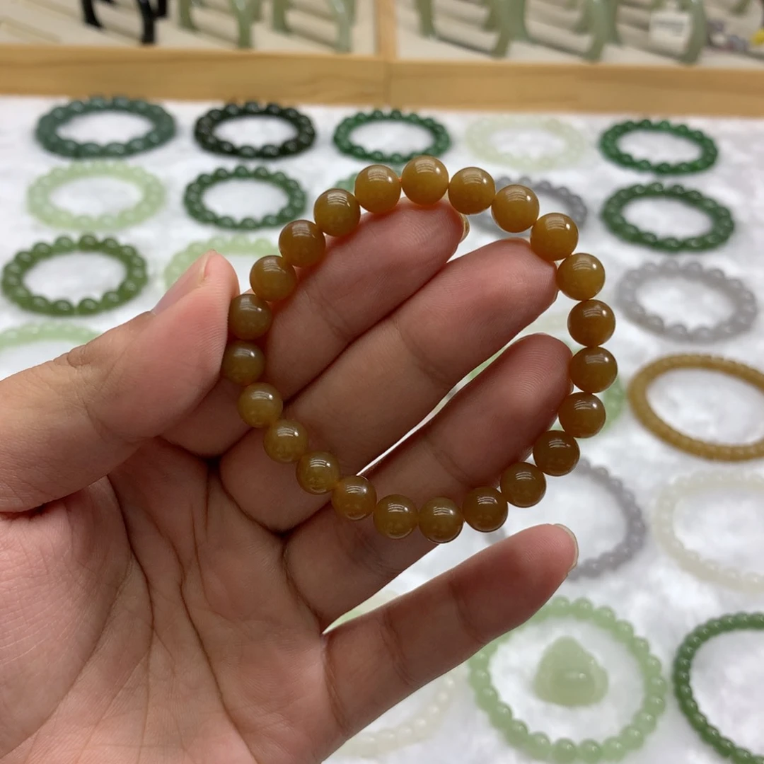 未镶嵌手串和田玉（且末糖8）