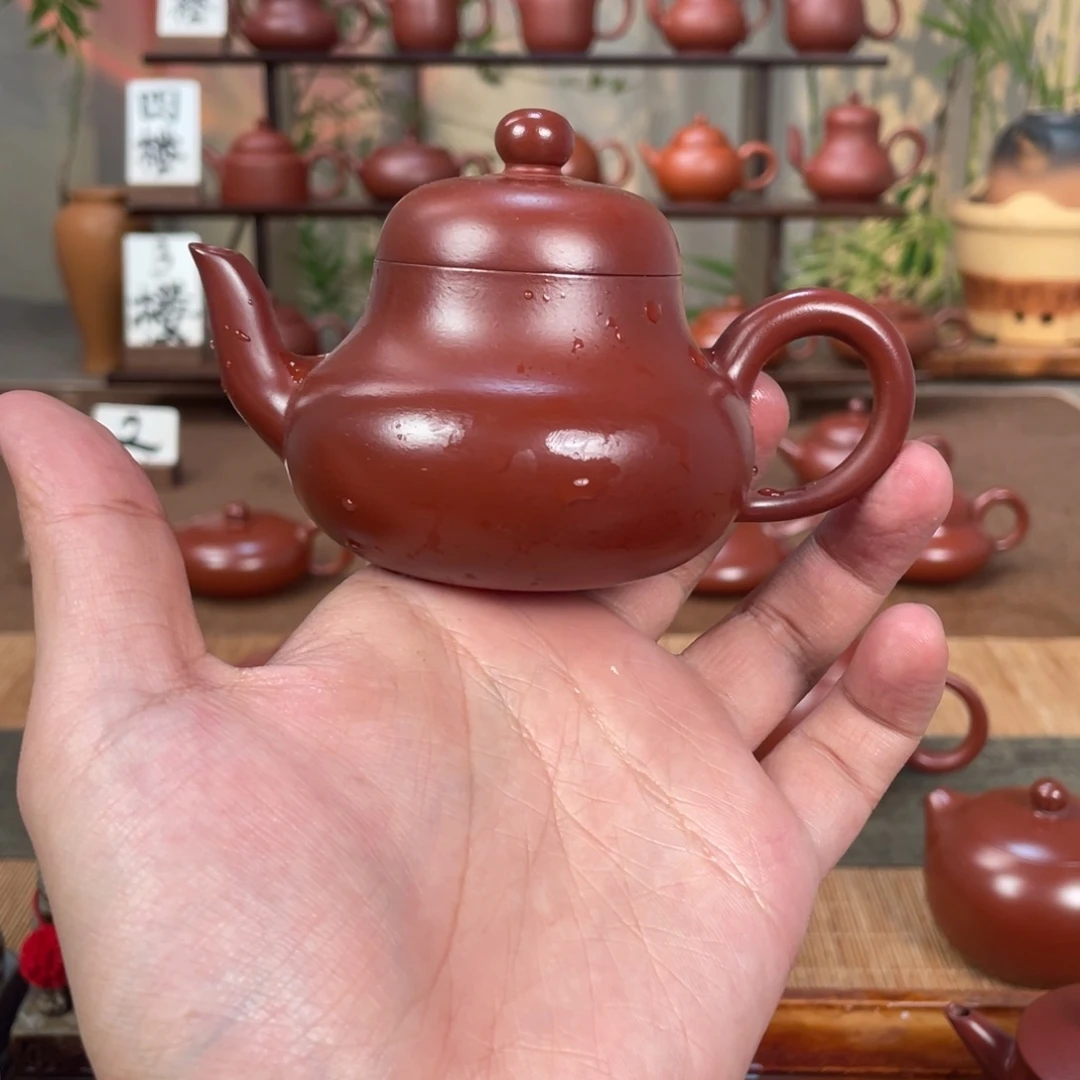 紫砂潮州手拉壶昆****工君德120cc