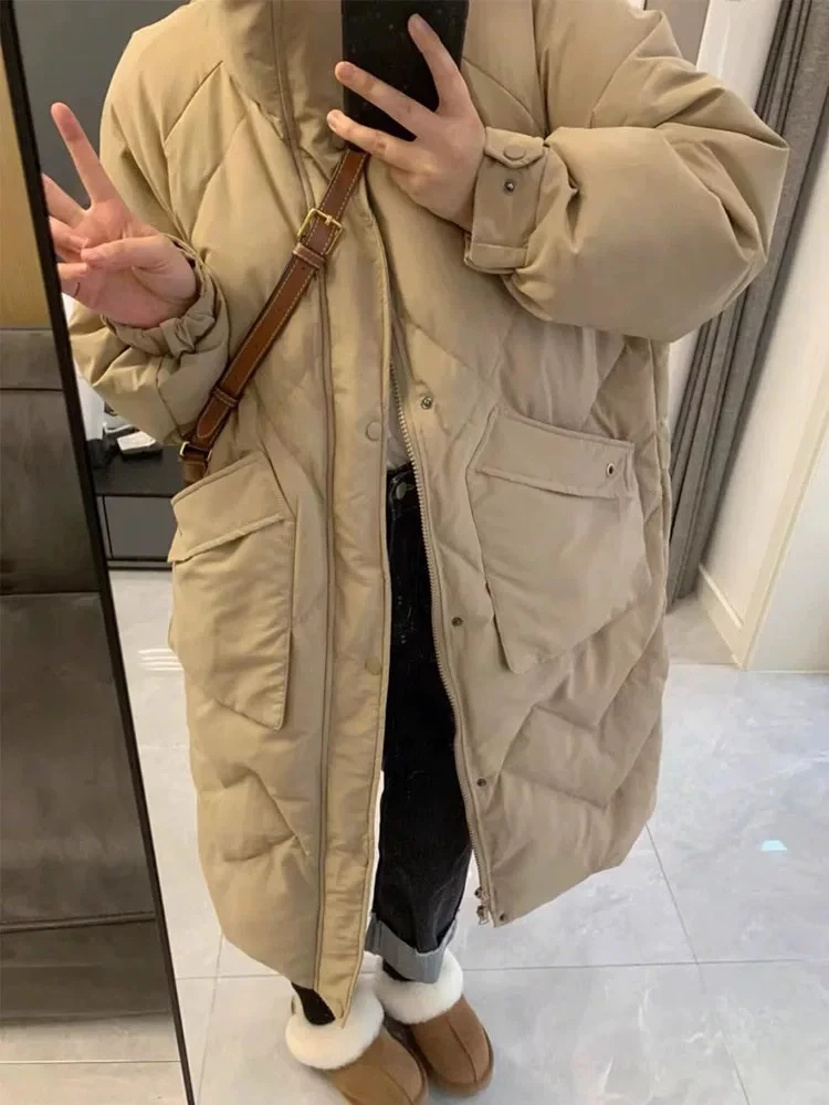 清仓款 CH正品菱格长款羽绒服外套