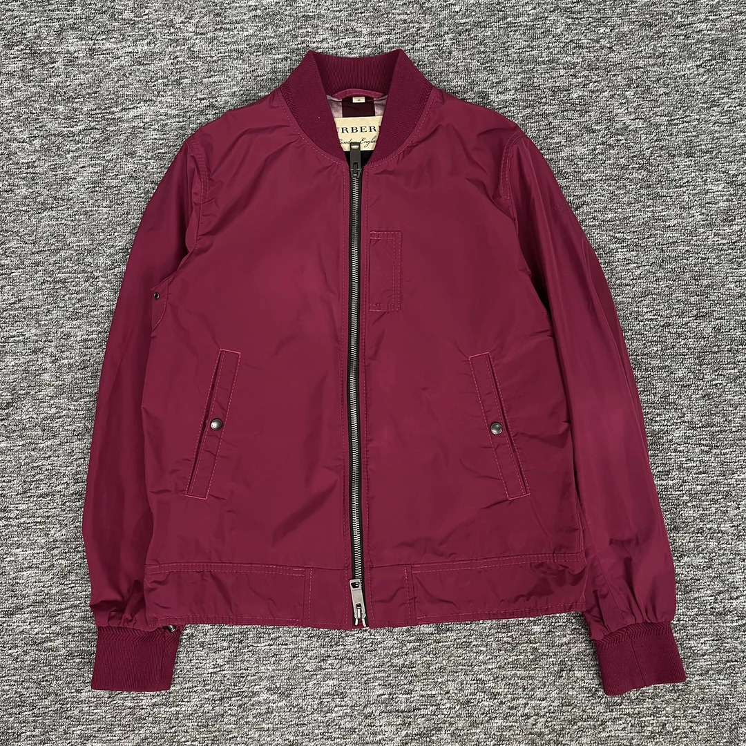 99新 BURBERRY/博柏利 纯色立领拉链夹克/48码/99新