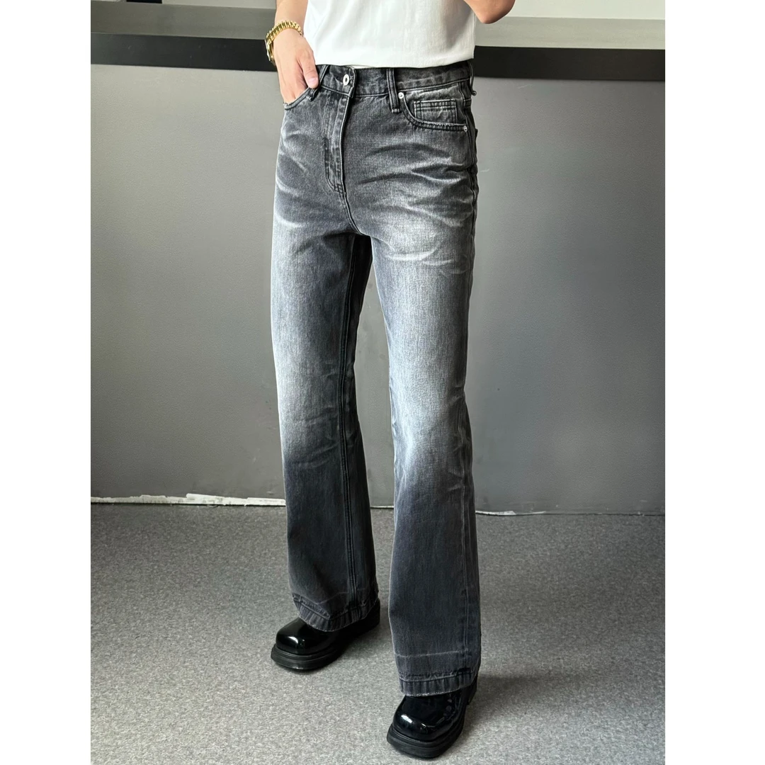 AIX KOM｜2025秋冬款宽松高街水洗耐磨牛仔裤复古牛仔裤潮流
