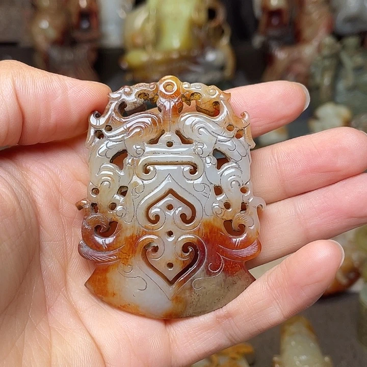 用***2和田玉未镶嵌挂件