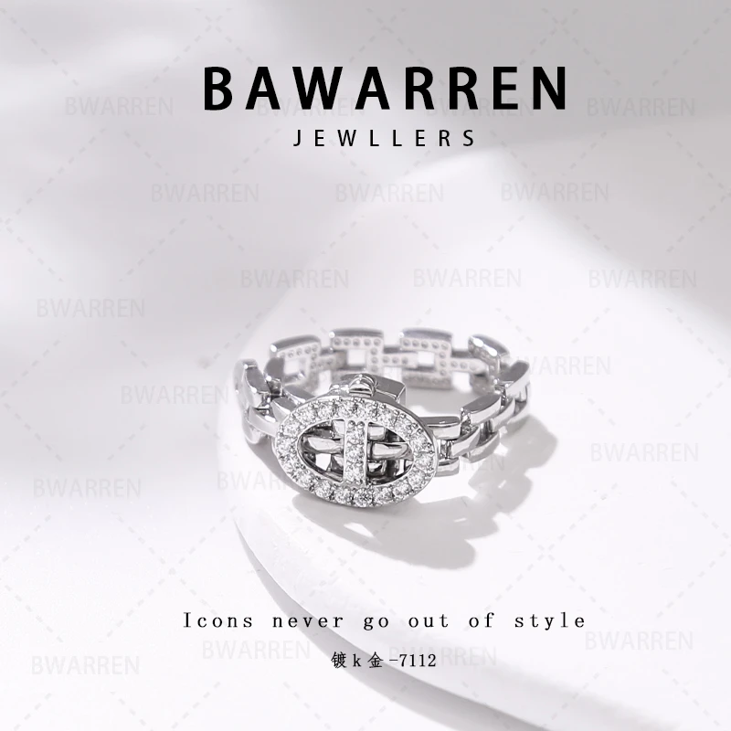 Bawarren  7112-精致戒指气质简约百搭
