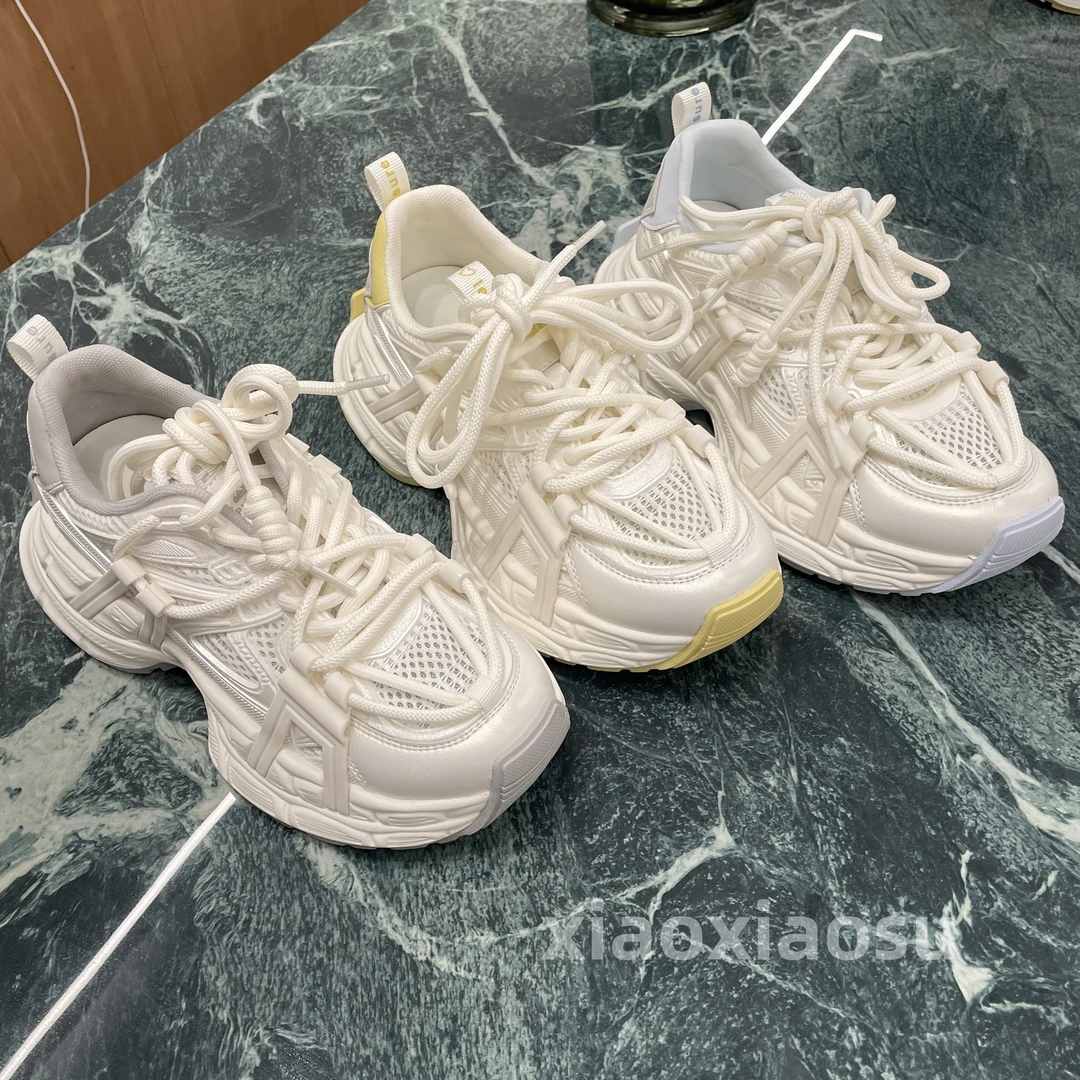 小小苏-咖啡因脉冲丨ECX55117 浅口超轻时尚百搭女士老爹鞋