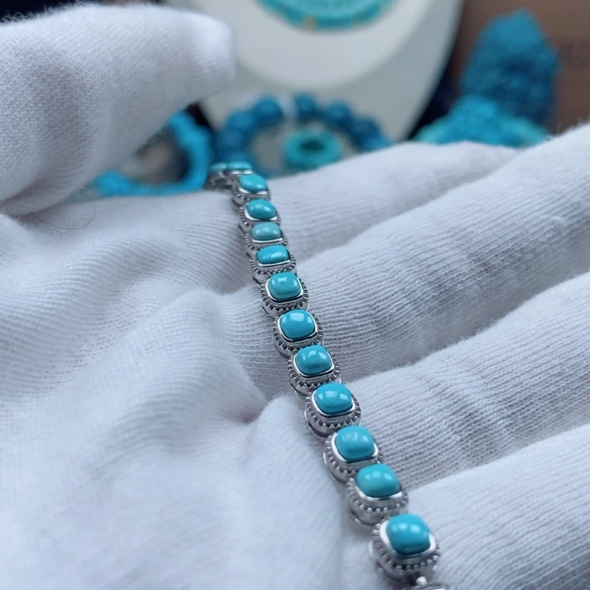 【闪购商品】绿松石绿松石银S925镶嵌