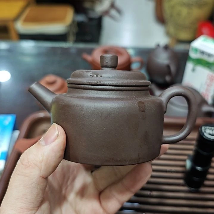 紫砂茶壶酒***鹿紫泥内推德中160cc