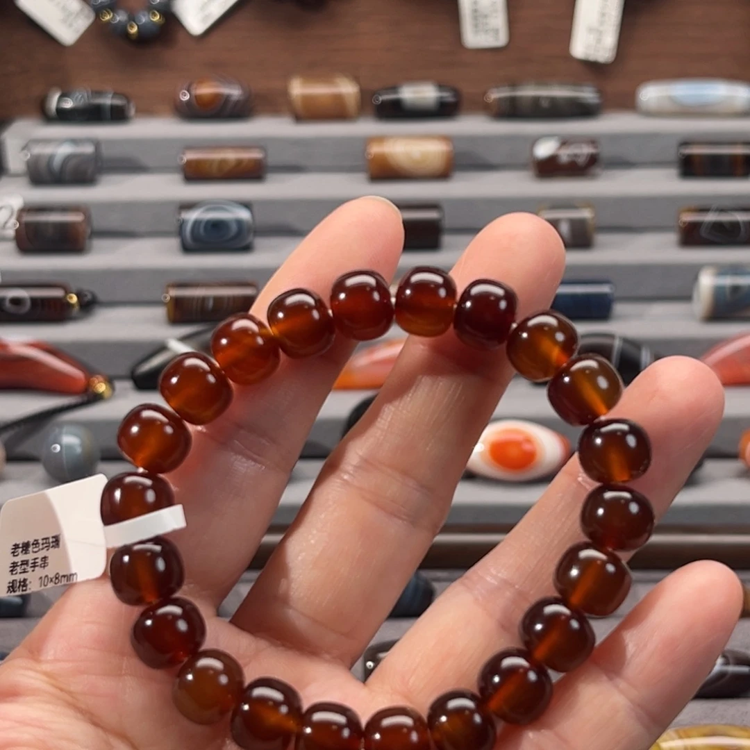 光***流玛瑙/玉髓合金颈饰