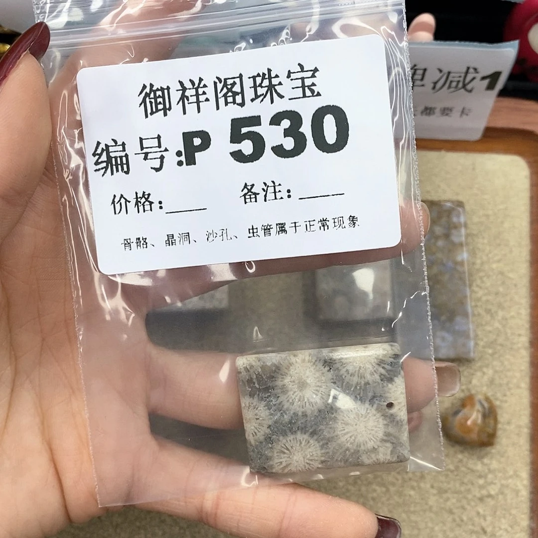 硅化珊瑚（珊瑚玉）P未镶嵌到**然