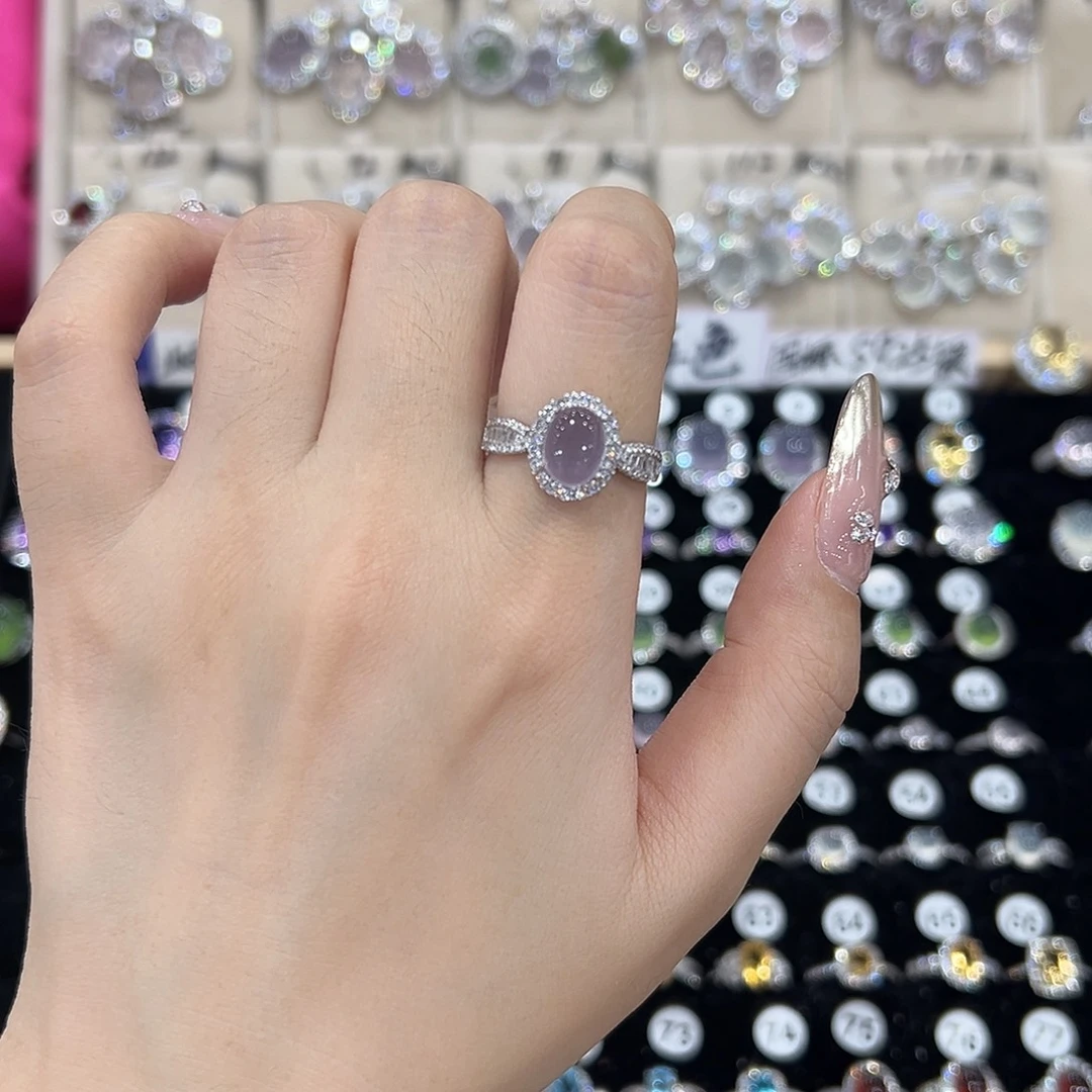 晚***萤石戒指银S925镶嵌