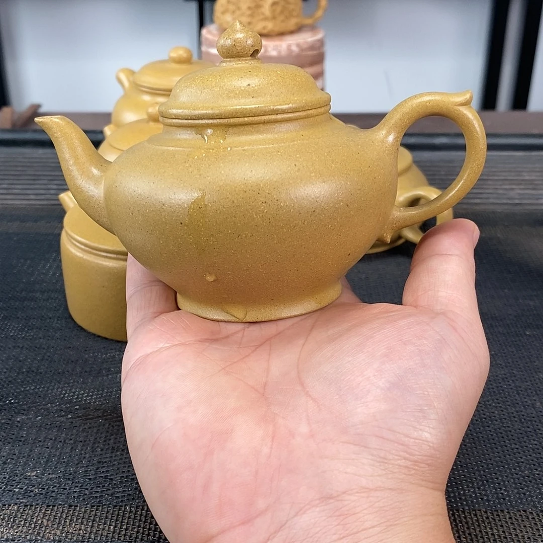 茶壶紫砂黄金段笑樱容量250毫升
