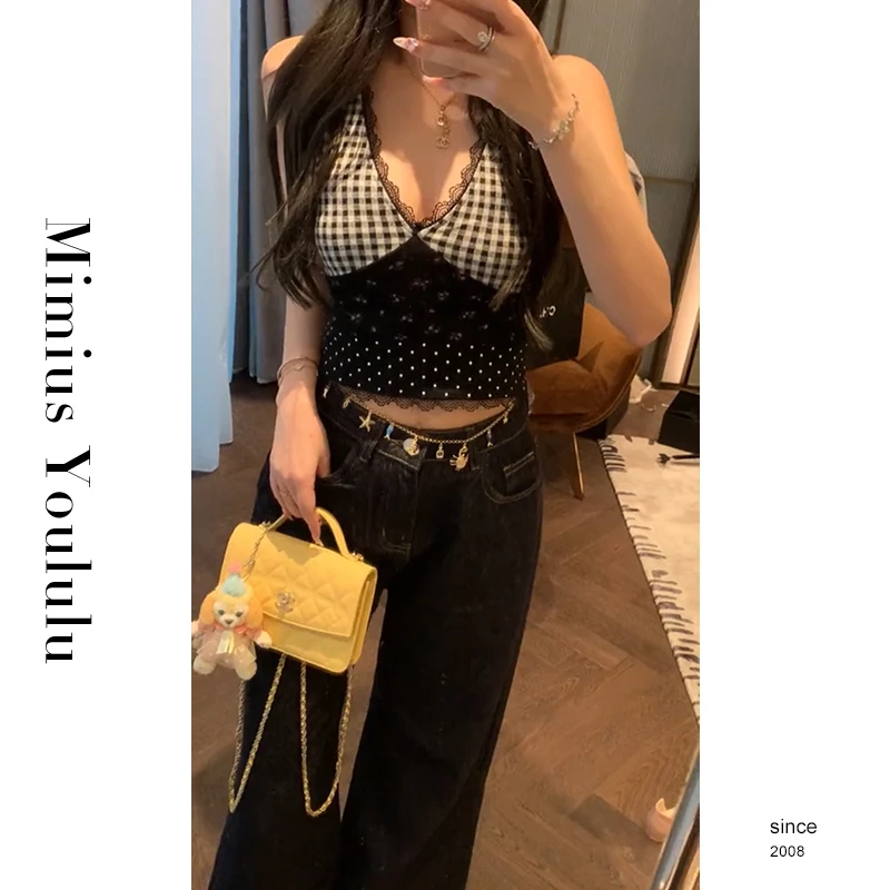 【mimius】&婷婷 高腰显瘦直筒牛仔裤（不含腰链）WG02019