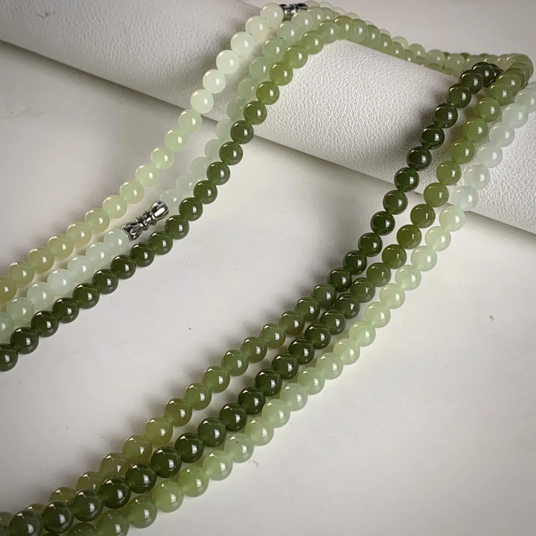 2888/ ZY888-572 和田玉渐变珠串5+/多样性发/一件