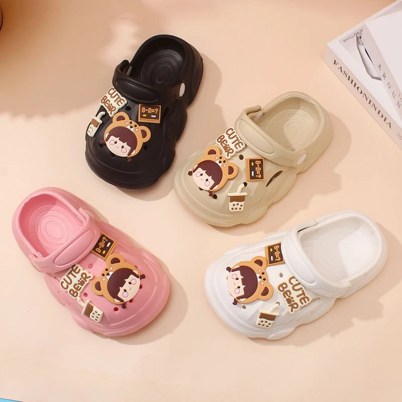 新款EVA亲子防撞防滑夏季洞洞鞋宝宝儿童幼儿居家室内外凉鞋软底