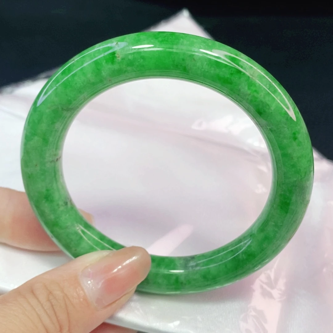 未镶嵌手镯翡翠54.3圆镯