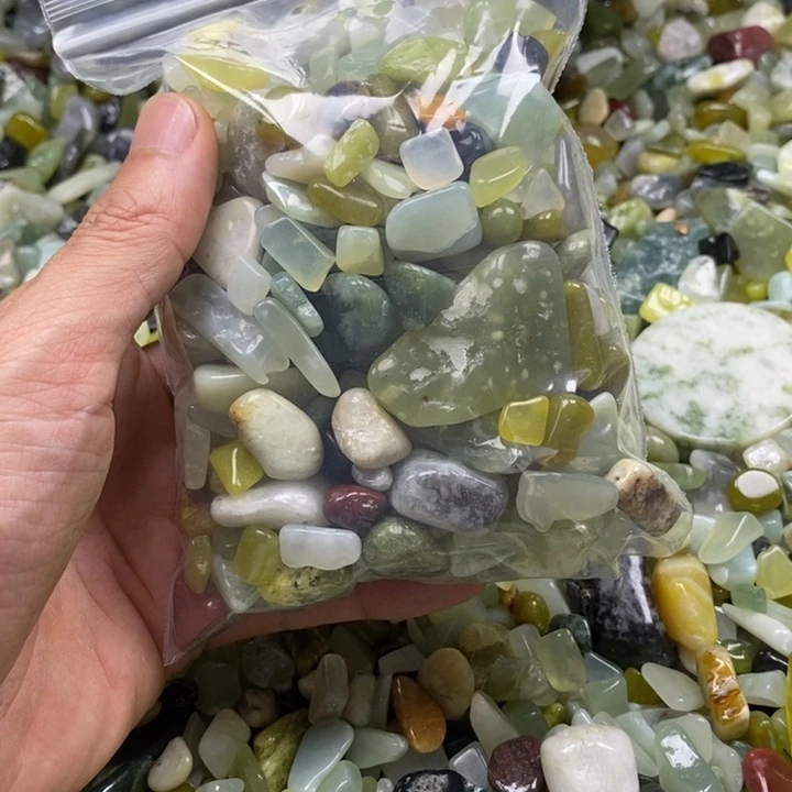 蛇纹石玉未镶嵌鱼缸石