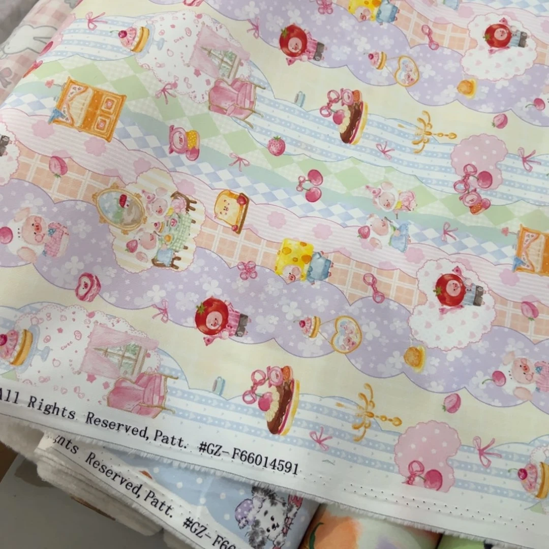棉一米价纯棉微弹提花帆布1.4宽果子c