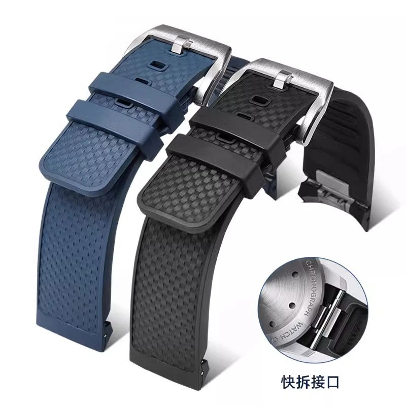 适配万国海洋时计橡胶表带氟橡胶表带适用于瑞士名表