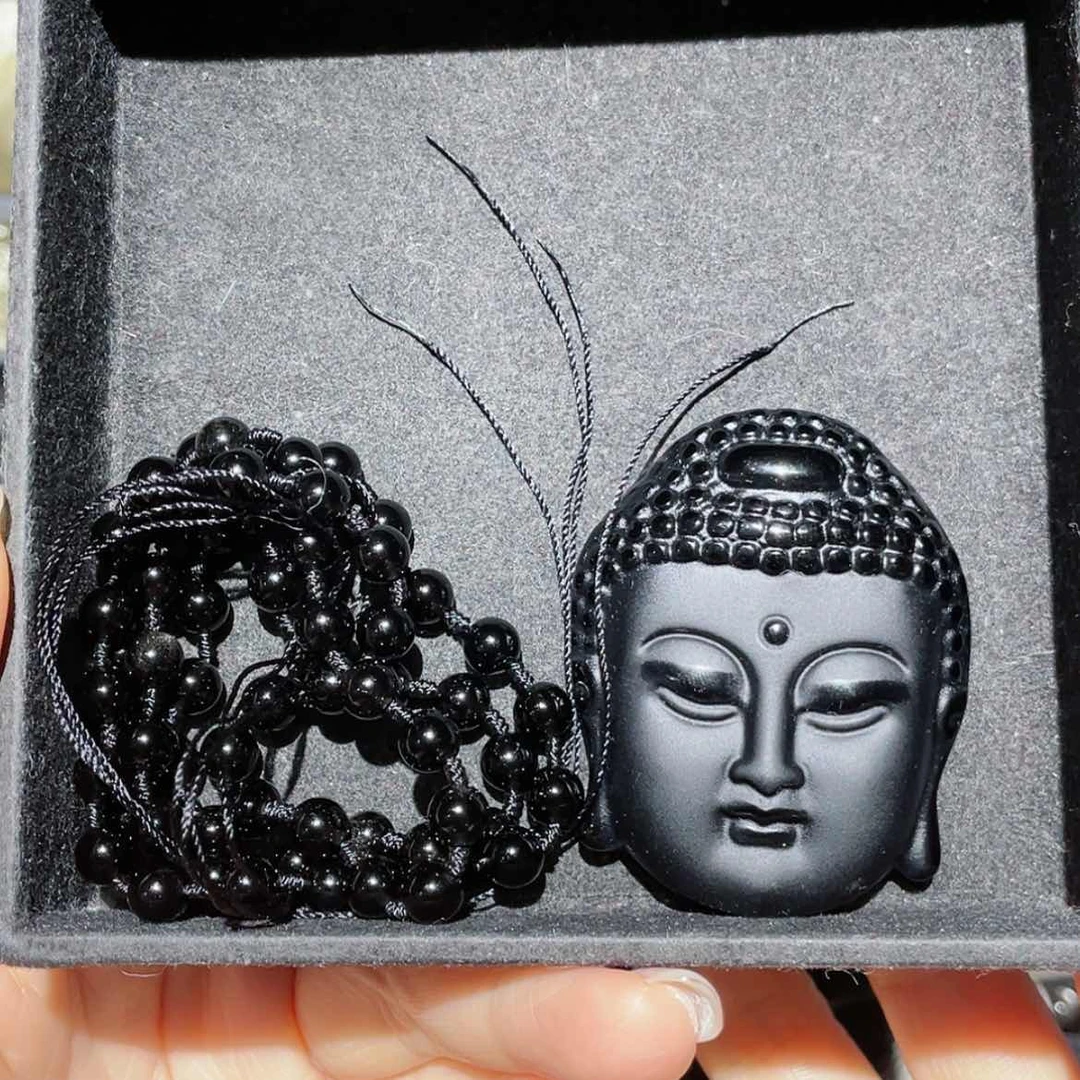 【闪购商品】未镶嵌黑曜岩套链唔*