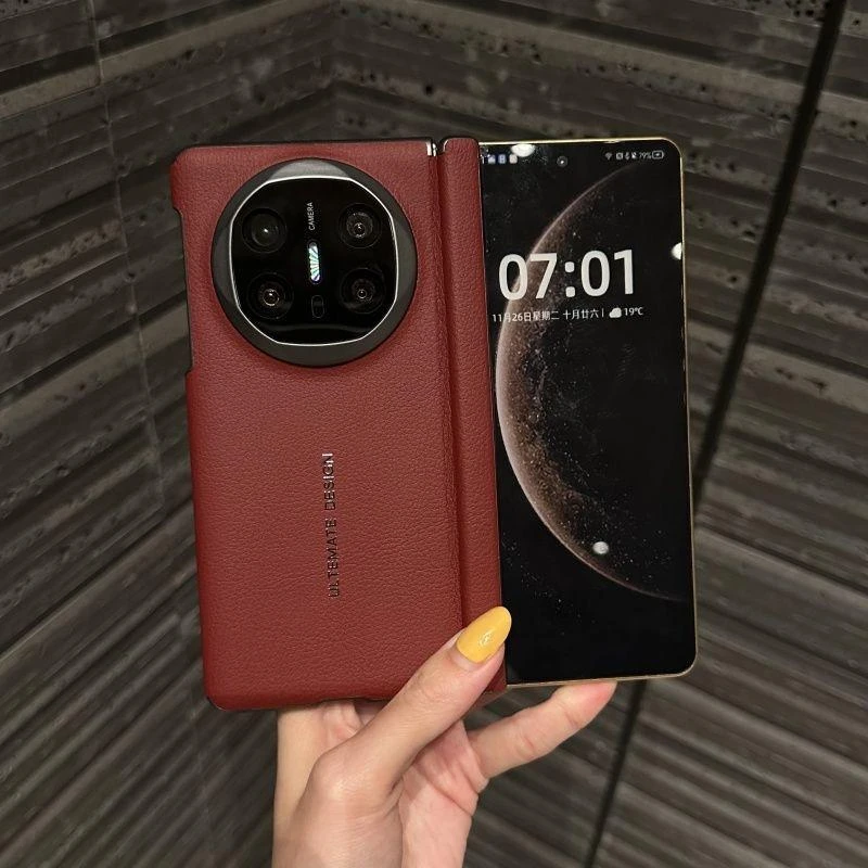 双面中轴保护秒变XT适用华为MateX5折叠屏x6手机壳x3素皮高级感