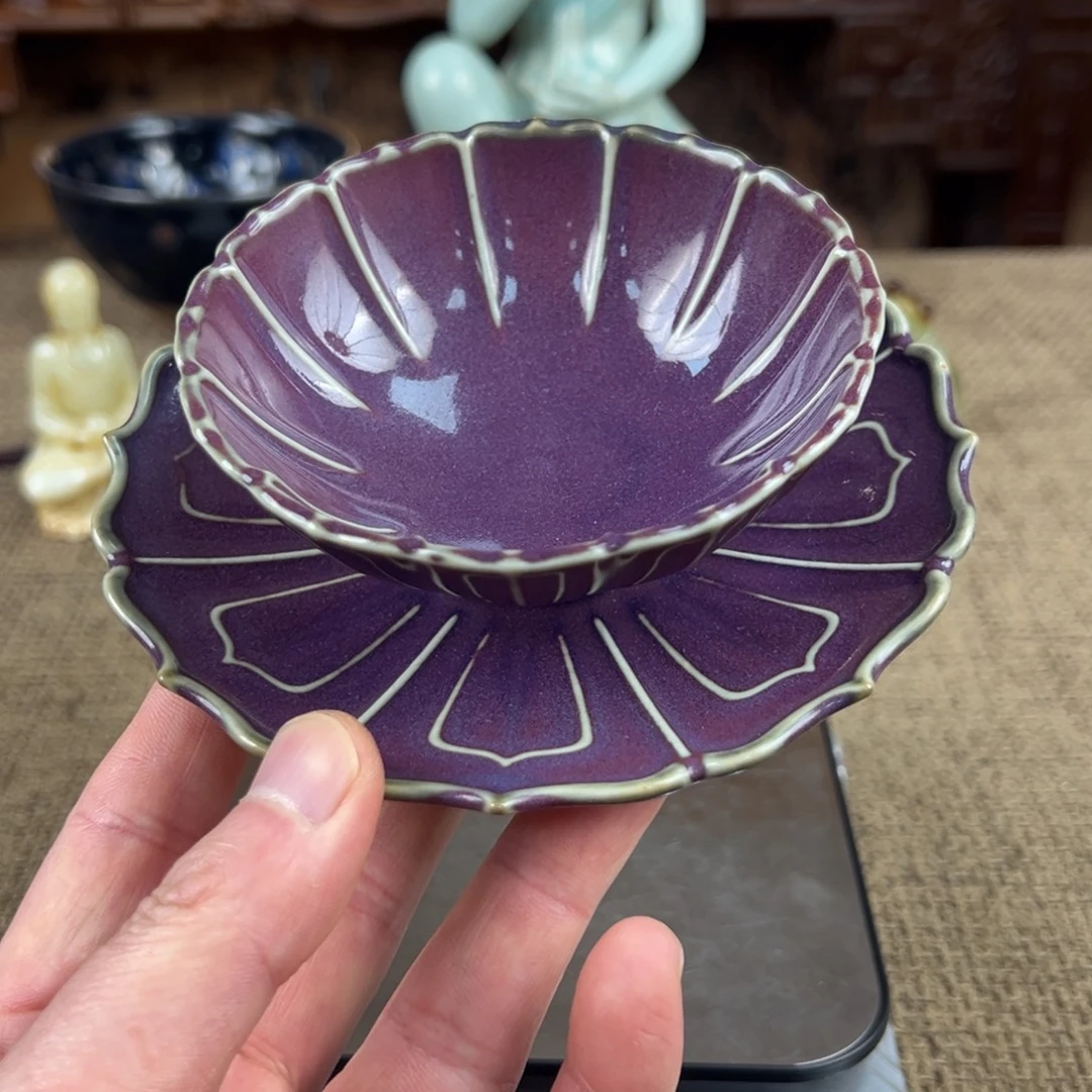 古***洋瓷片正能量陶瓷文玩艺术品