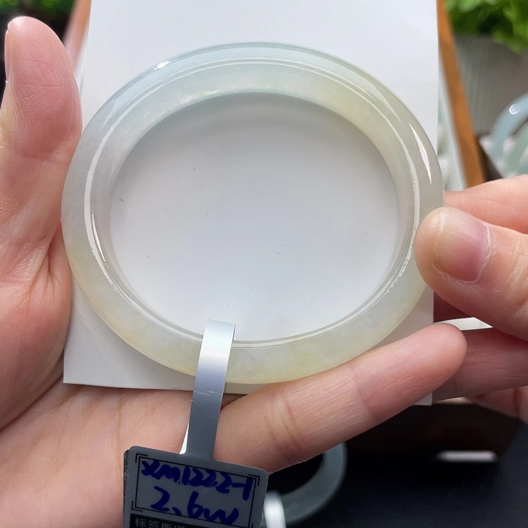 翡翠未镶嵌手镯55.4贵妃冰黄