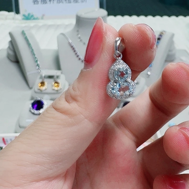 合成立方氧化锆925银吊坠