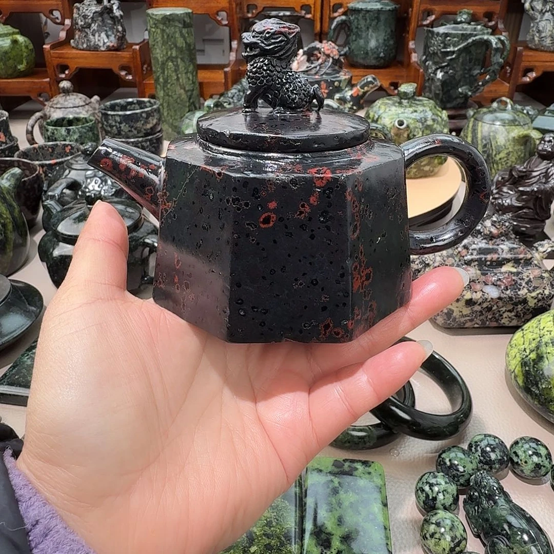 逗***豆蛇纹石玉未镶嵌藏玉药王石精美手串卡10