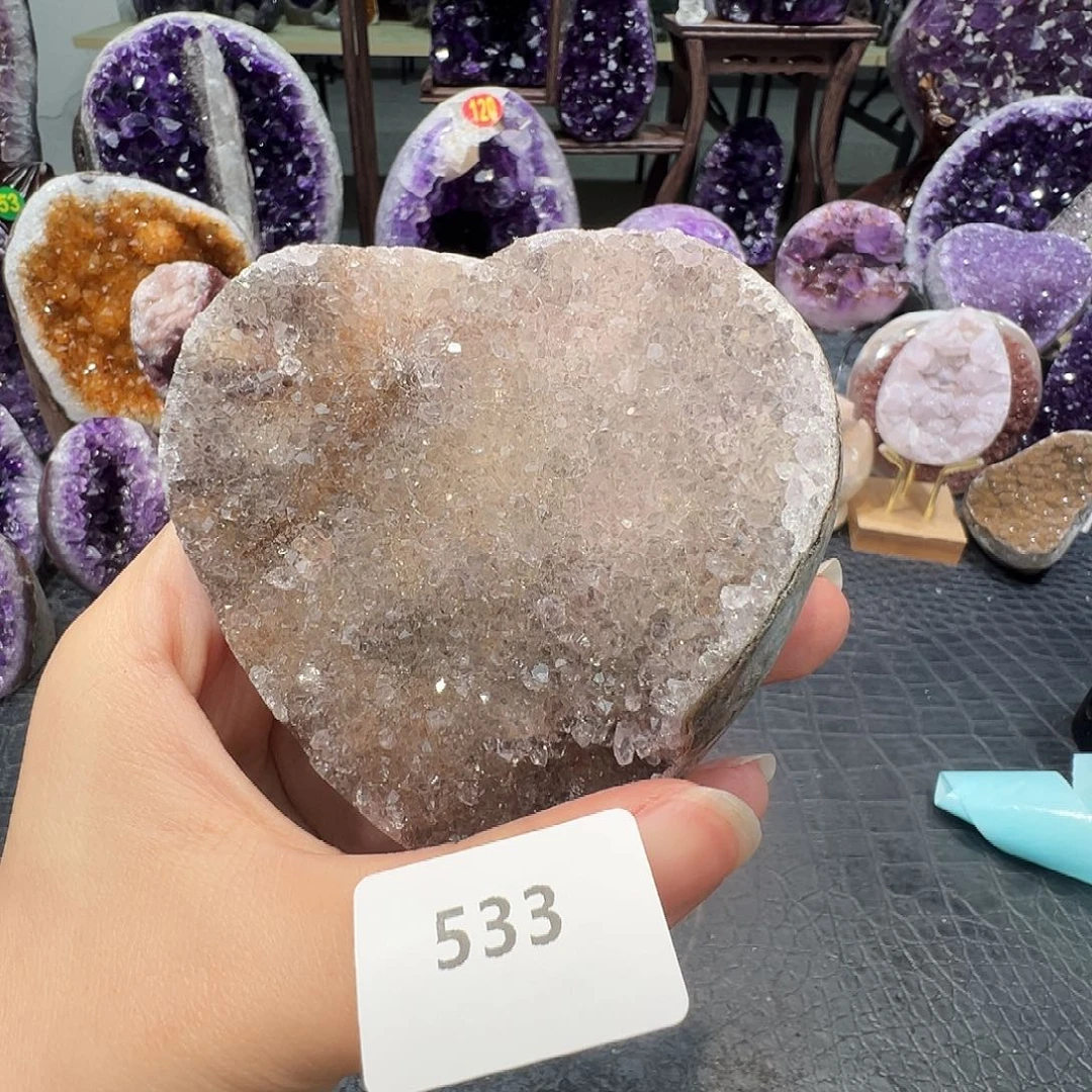 紫晶珠宝半成品未镶嵌