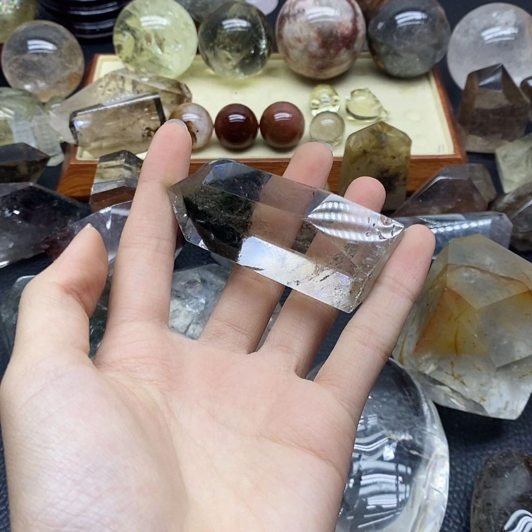 未镶嵌水晶珠宝半成品233水晶石