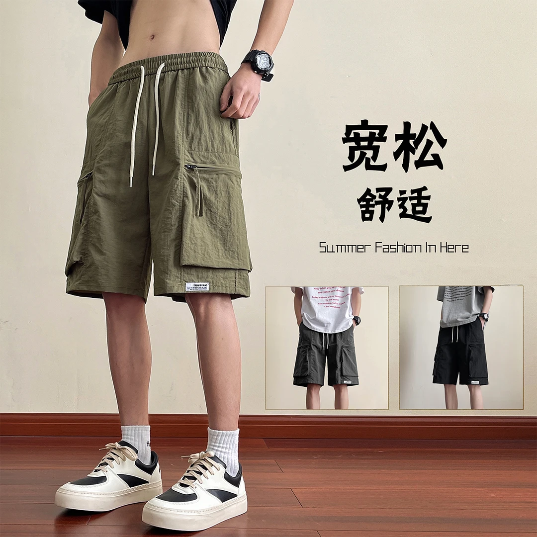 GODLIKE/古莱登高品夏季短裤男士五分裤工装休闲短裤 垮裤宽松