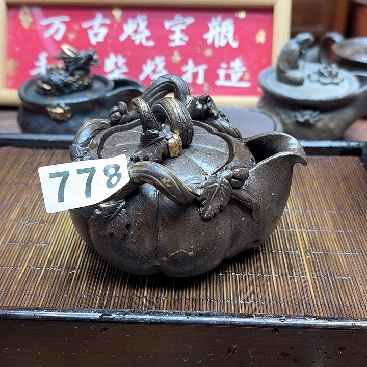 纯手工制作粗陶茶具