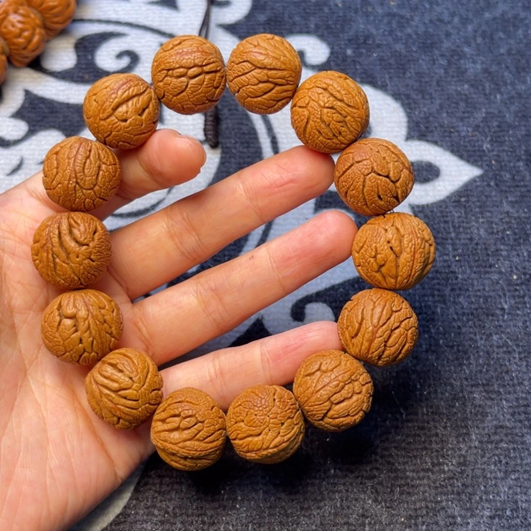 桃核手串龙纹桃核