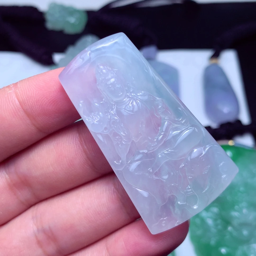 翡翠未镶嵌颈饰天然a货翡翠