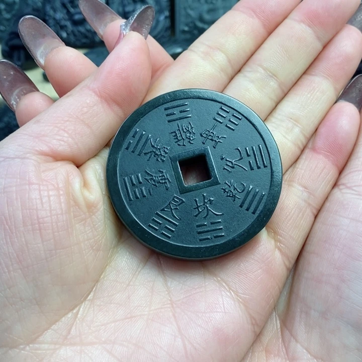 和田玉（青玉）颈饰未镶嵌S****r双面雕刻