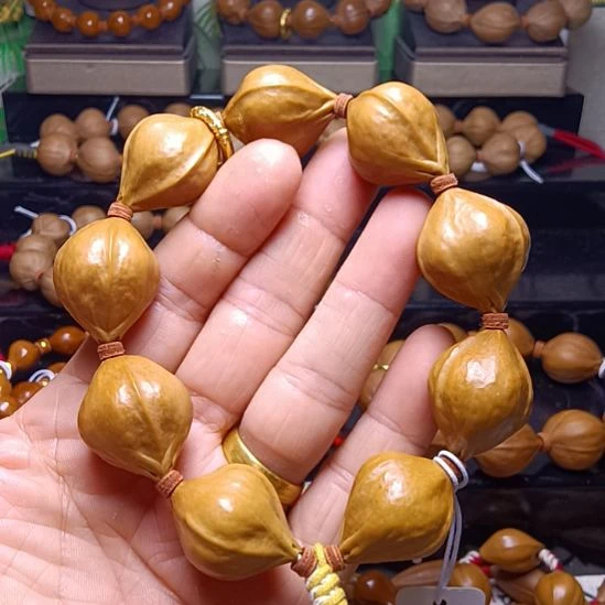 橄榄核手串/手链橄榄核手串三花铁核蒜头料2.3