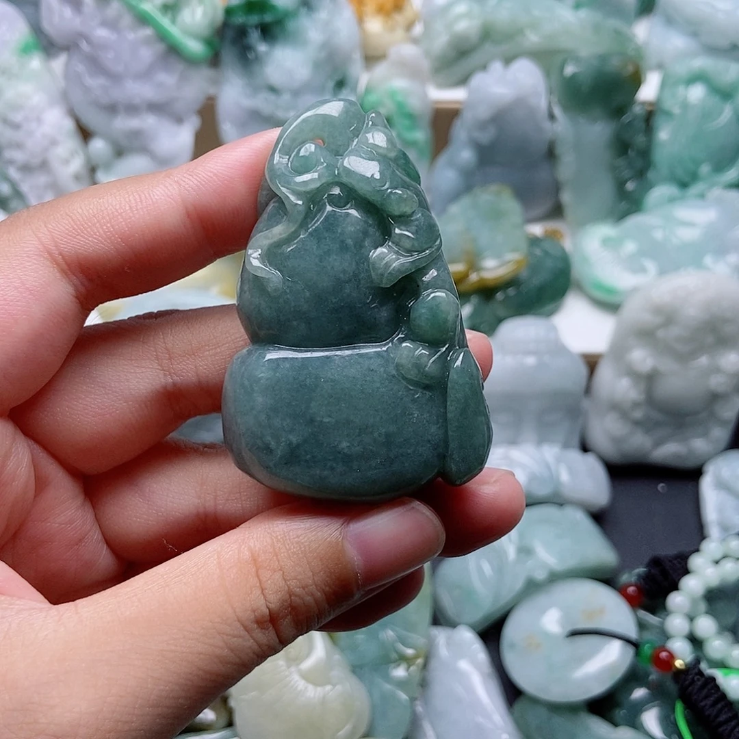 翡翠未镶嵌吊坠(不含链)1