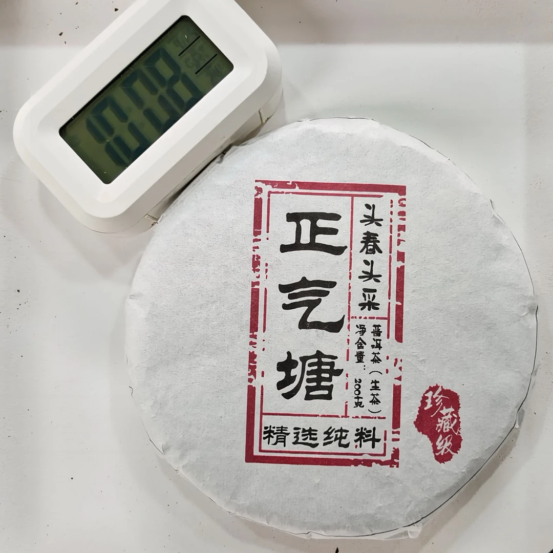 2020年 正气塘 大树头春头采 生茶饼茶200g 9月26日 【012】