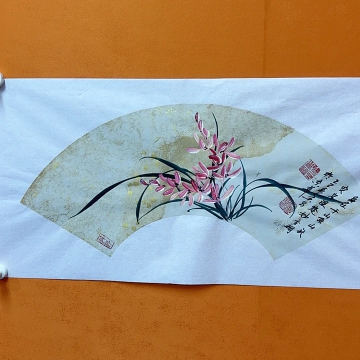国画黄春香兰花身在千山68/34