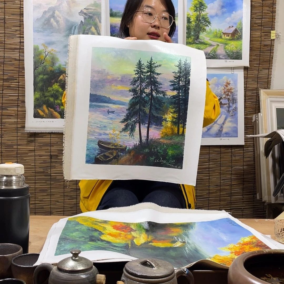 油画薇爽帮恭喜竞拍成功！