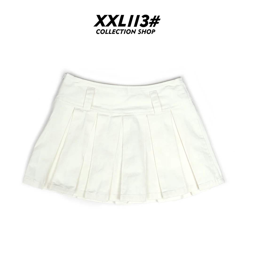 113* CENTRALIZED SHOP白色半身百褶短裙X5F13C5603