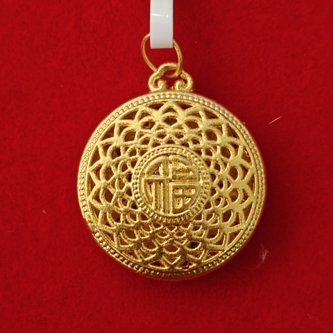 【思思专享】足金999投资金 花丝罗盘 GP 0.85